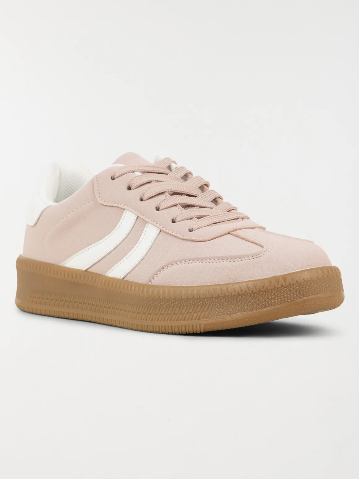 Basket rose bande blanche femme (36-41)