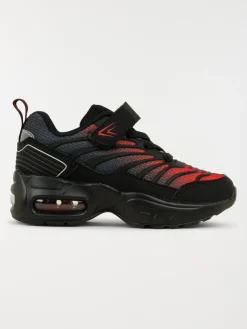 Basket sport noir rouge garçon (24-30)