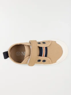 Basket toile beige garçon (20-23)