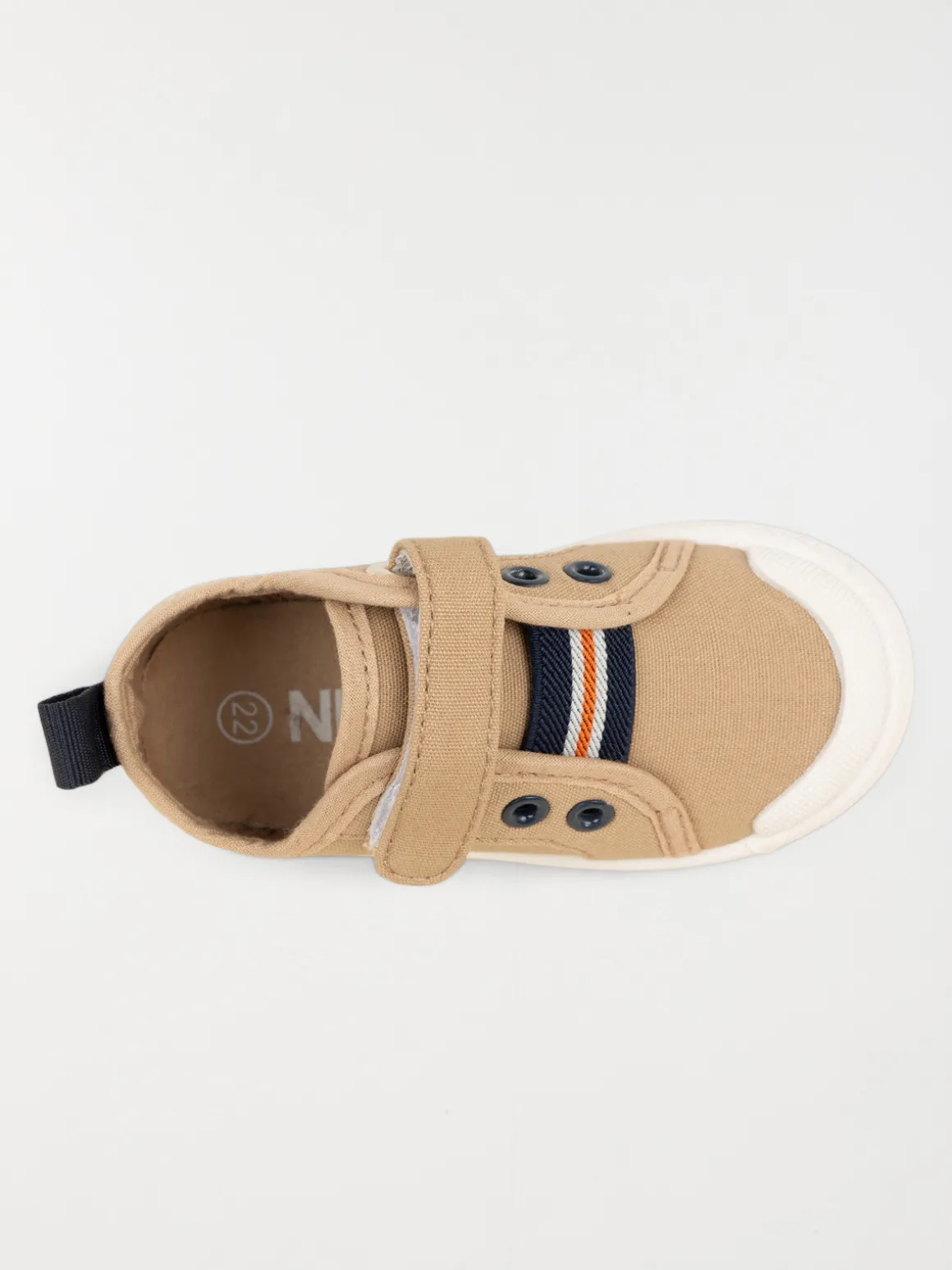 Basket toile beige garçon (20-23)