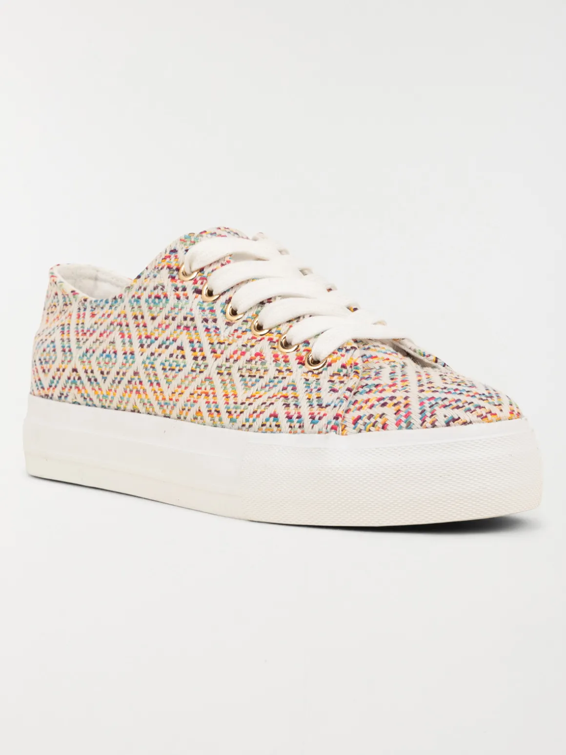 Basket toile multicolore femme (36-41)