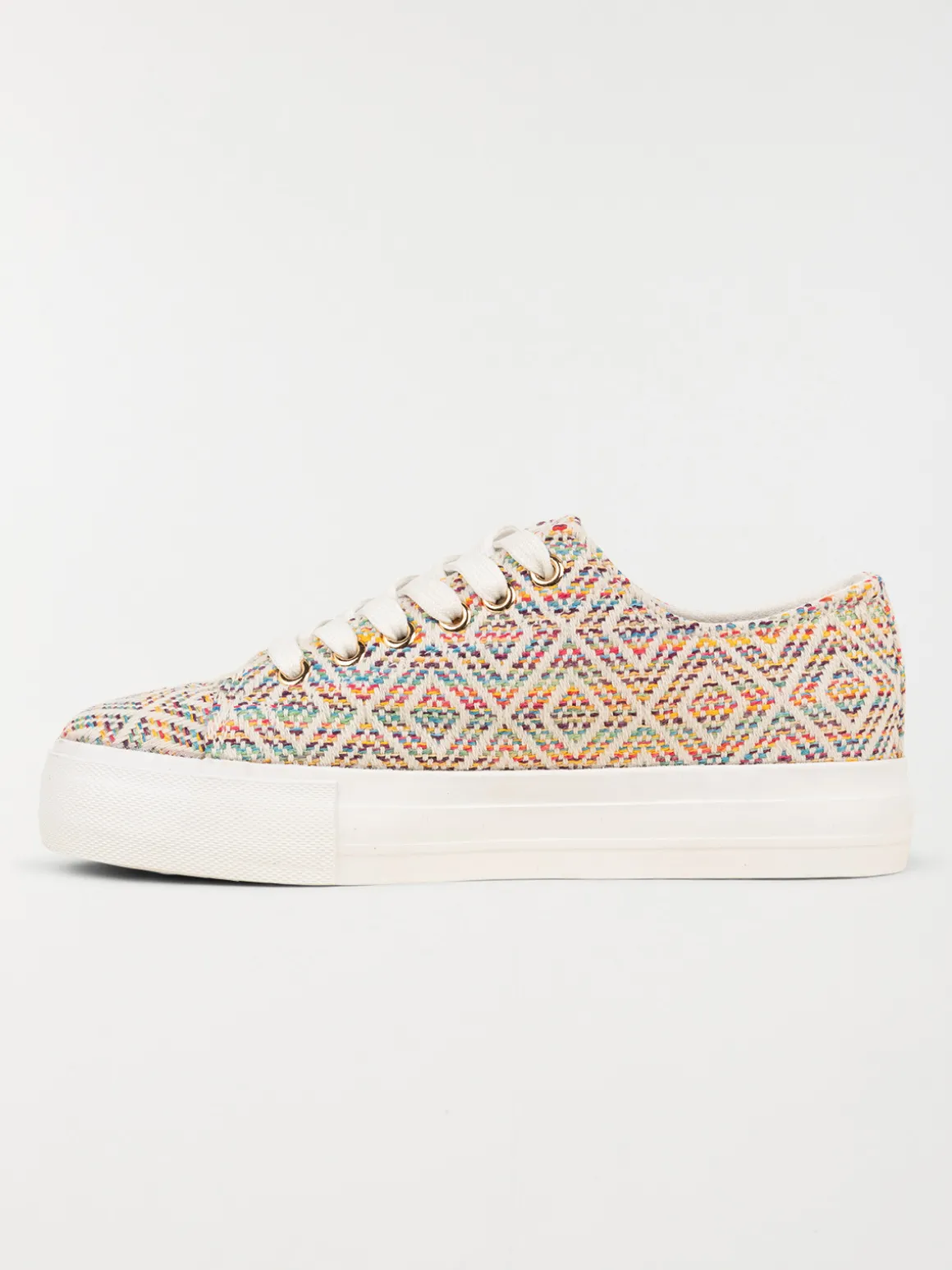 Basket toile multicolore femme (36-41)