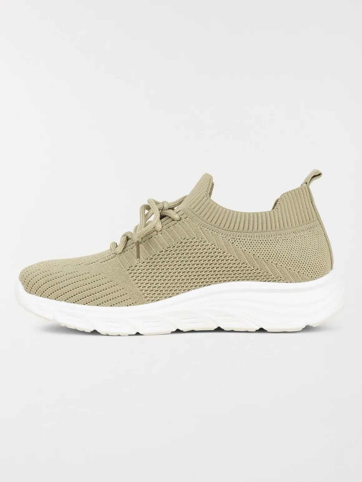Baskets à lacets femme vert (36-41)