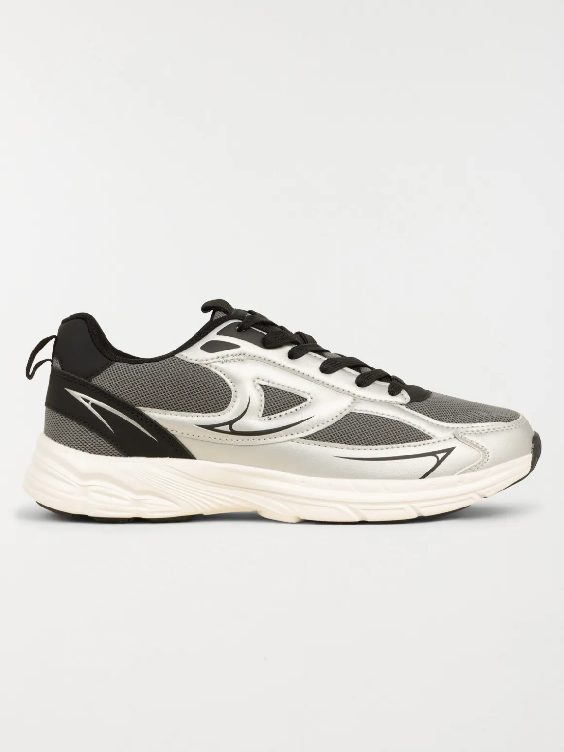Baskets à lacets grises homme (40-46)