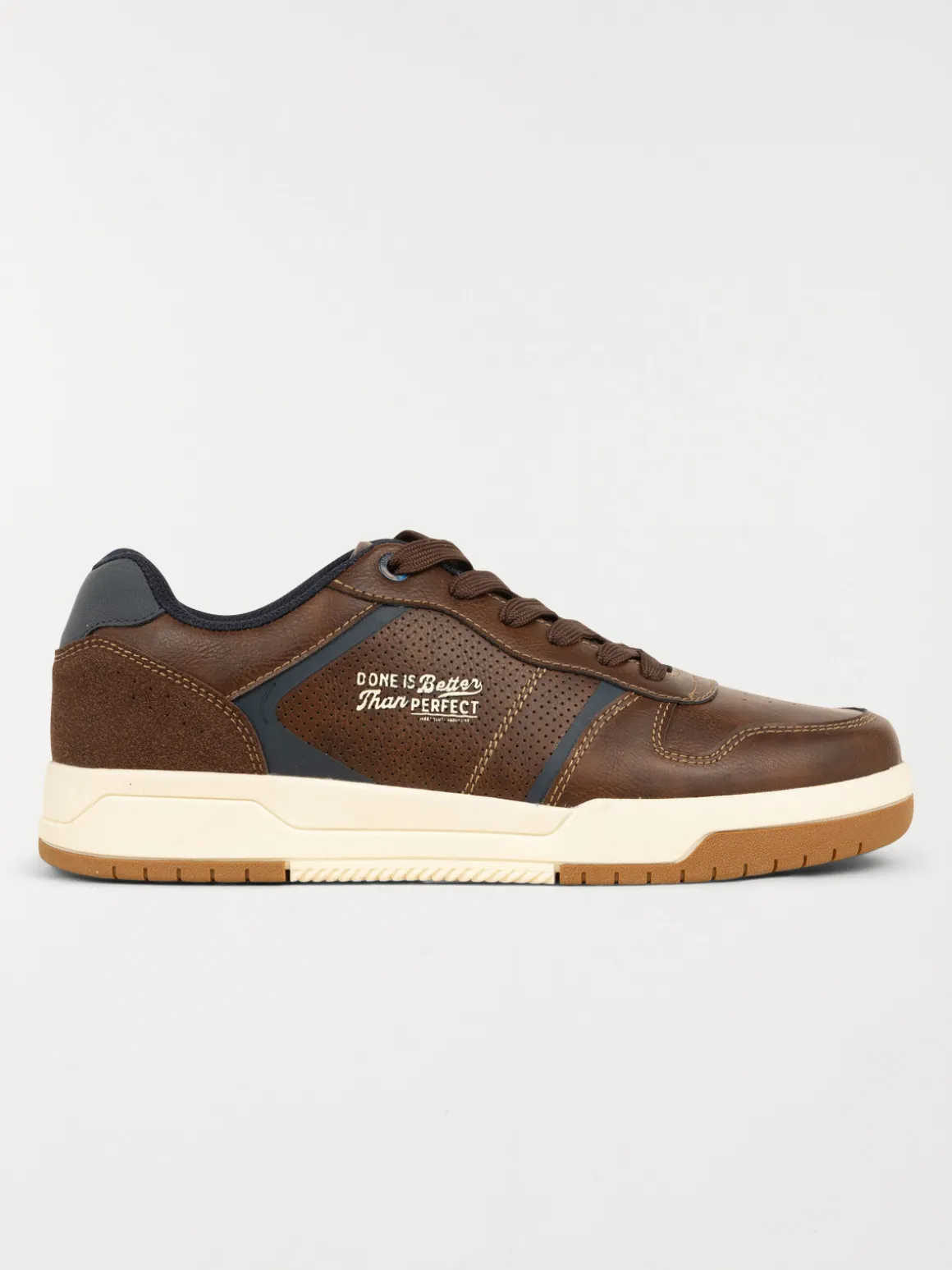 Baskets à lacets marrons homme (40-46)