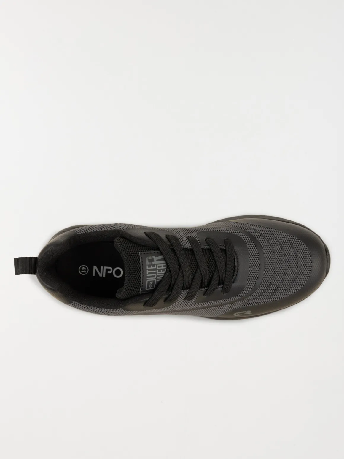 Baskets à lacets noires homme (40-46)