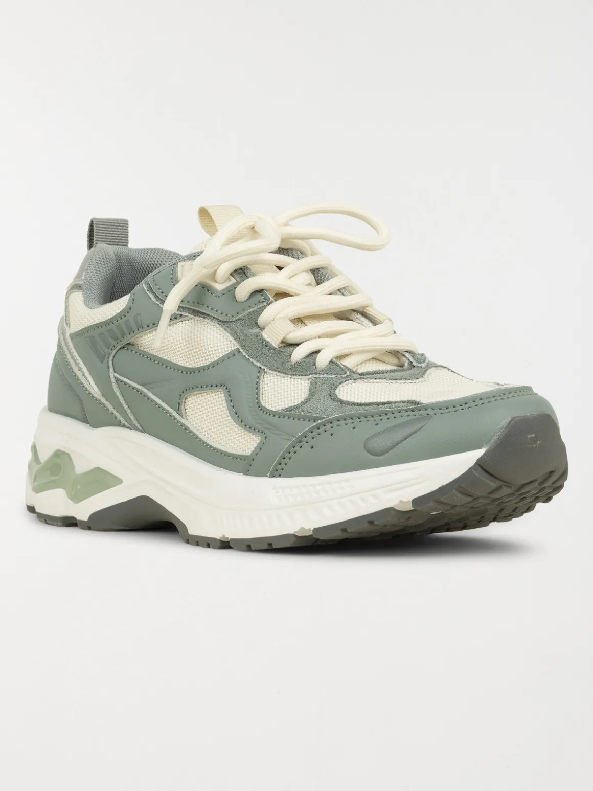 Baskets à lacets vertes femme (36-41)