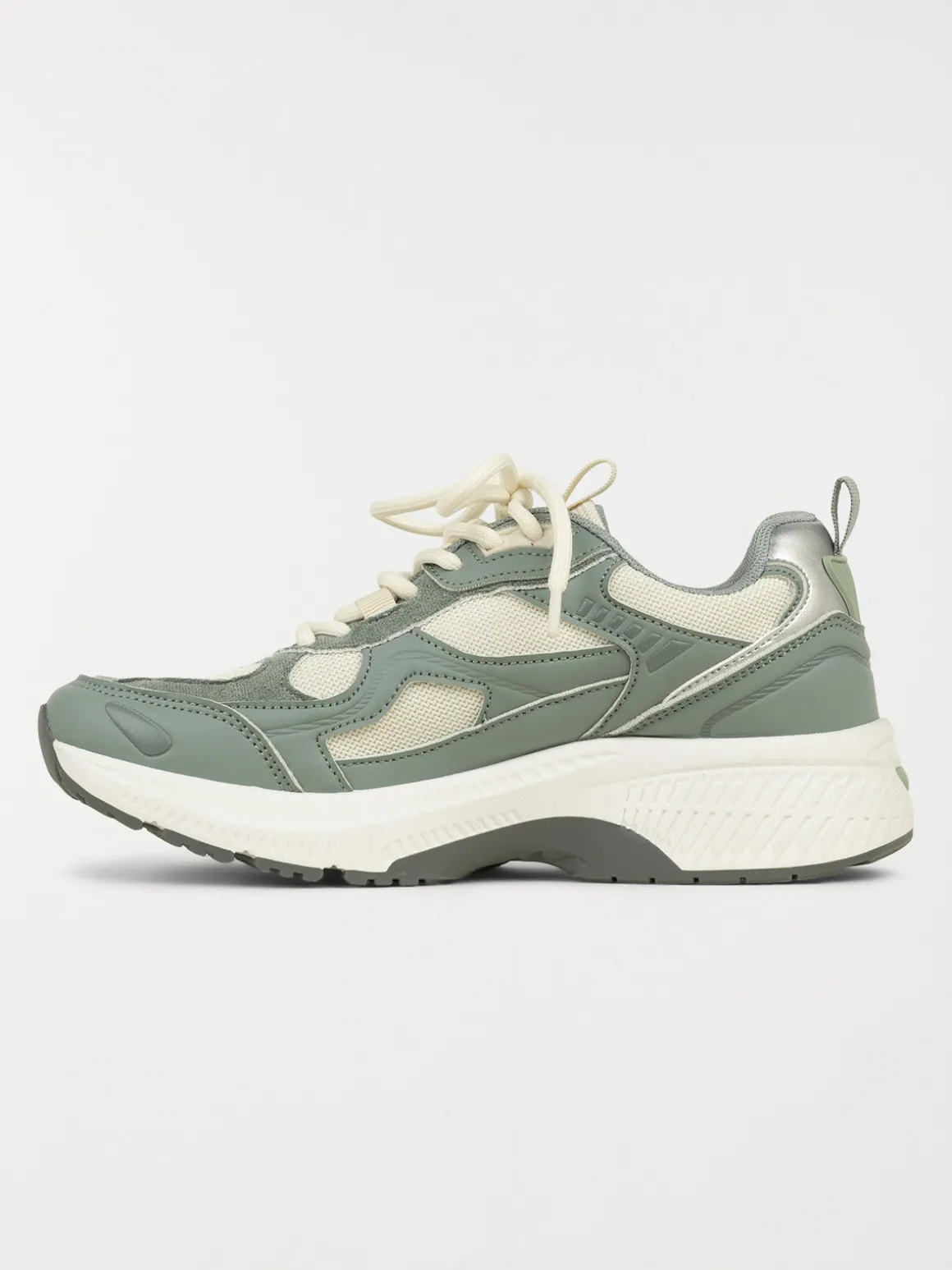 Baskets à lacets vertes femme (36-41)