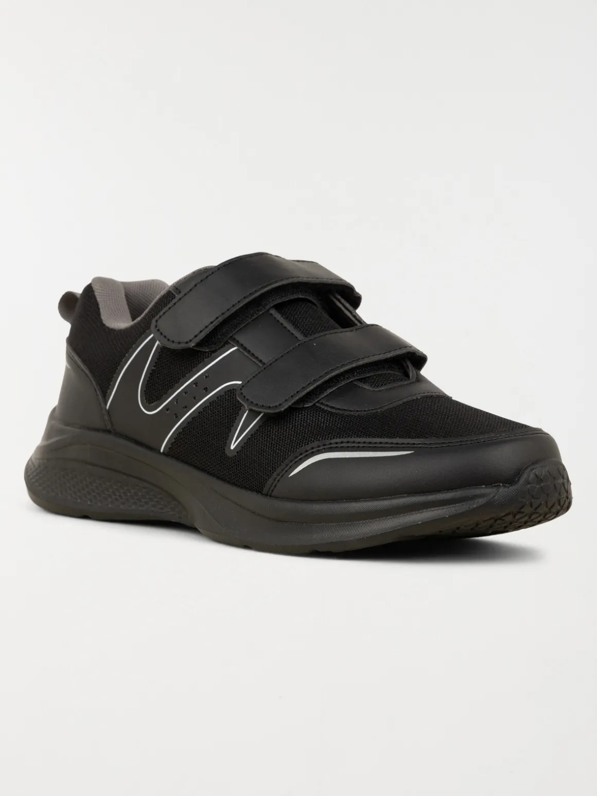 Baskets à scratchs noires homme (40-46)