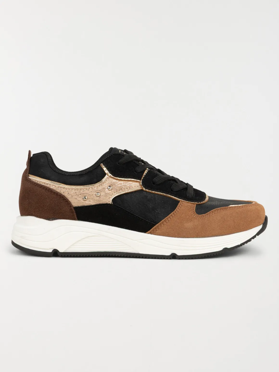 Baskets basses noires femme (36-41)