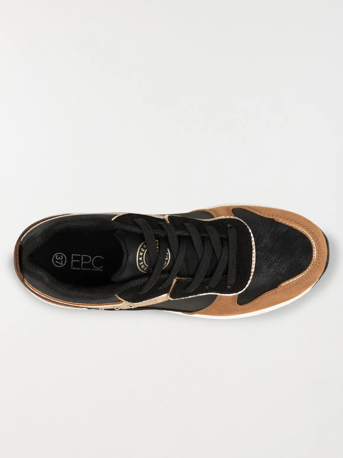Baskets basses noires femme (36-41)