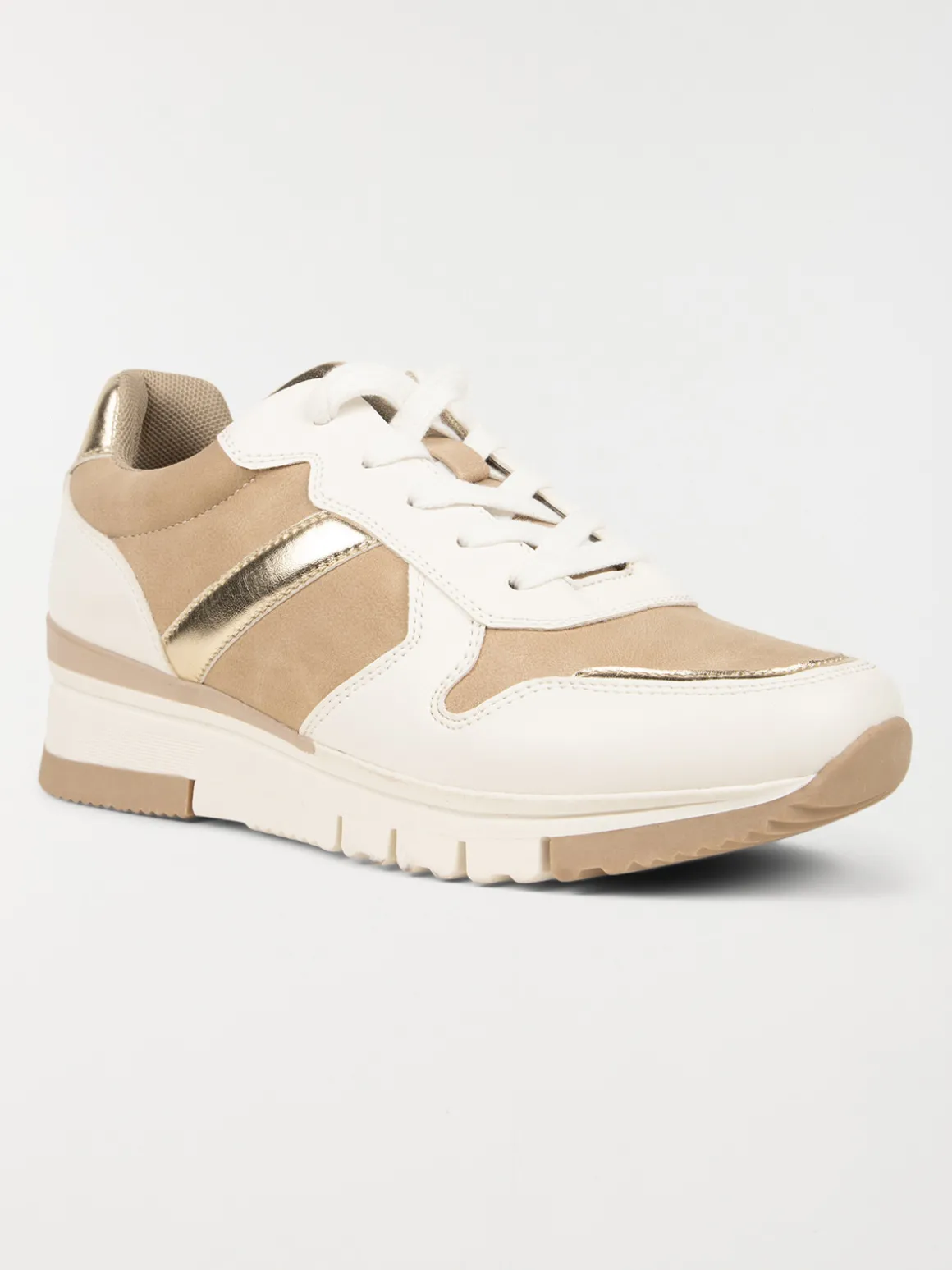 Baskets beiges et blanches femme (36-41)