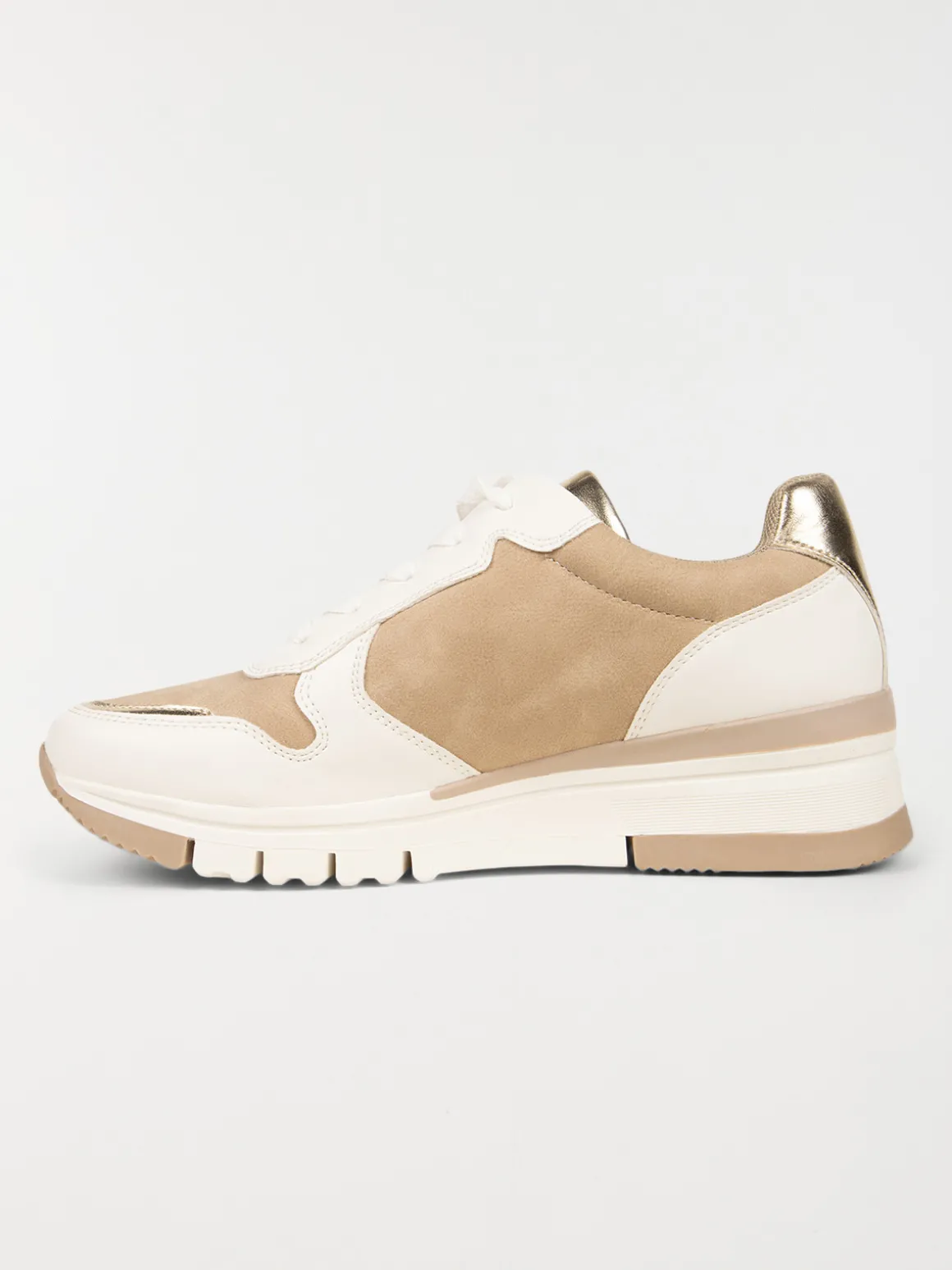 Baskets beiges et blanches femme (36-41)