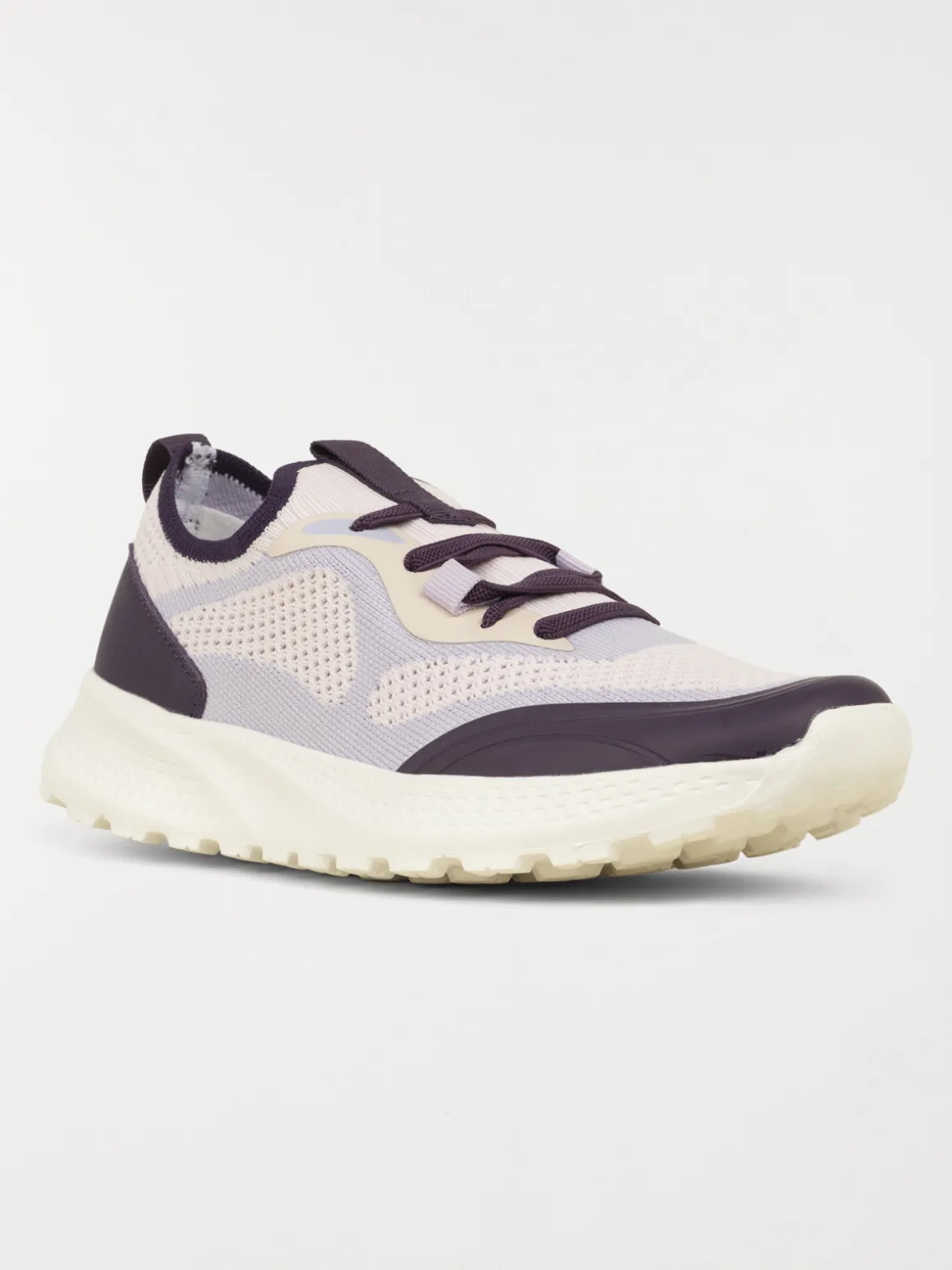 Baskets bicolores à lacets femme (36-41)