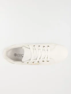 Baskets blanches basses femme (37-42)