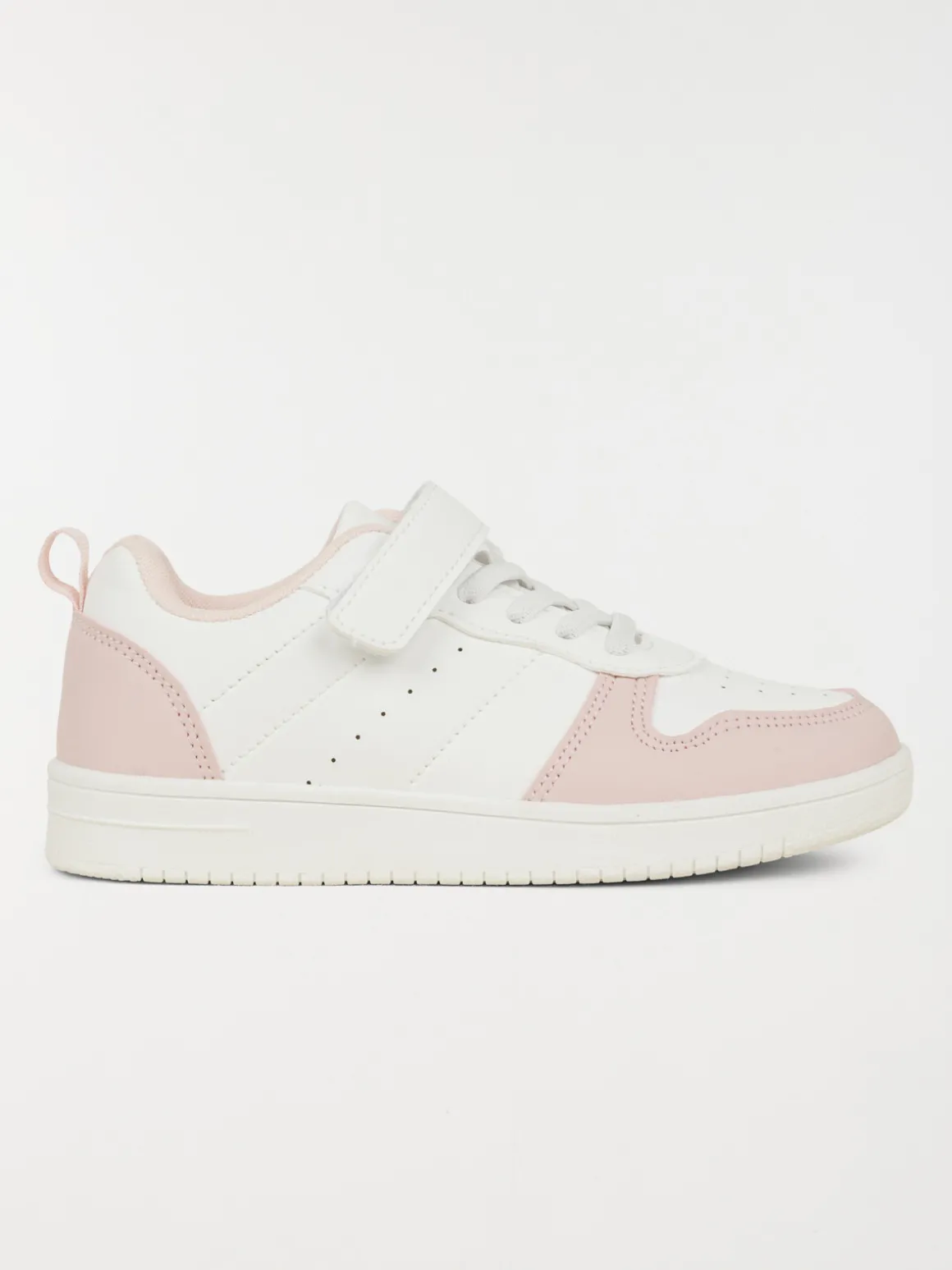 Baskets blanches et roses fille (24-30)