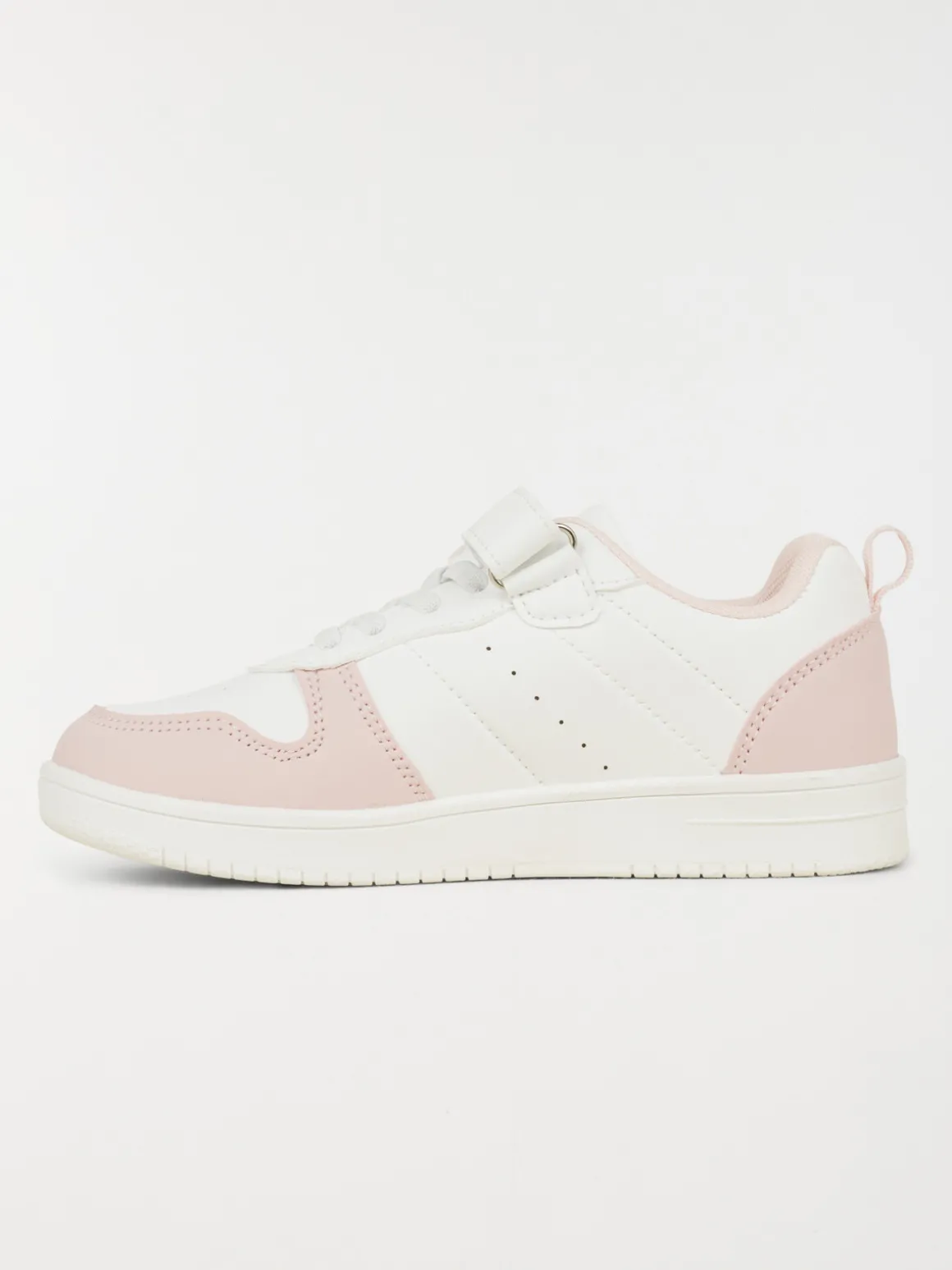 Baskets blanches et roses fille (24-30)