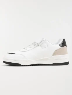 Baskets blanches fille scratch (31-35)