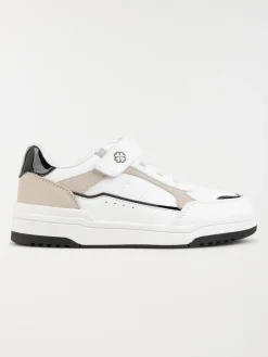 Baskets blanches fille scratch (31-35)