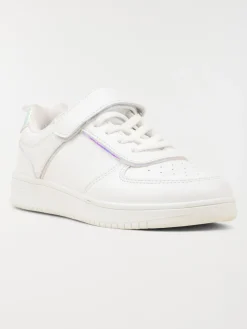 Baskets blanches scratch fille (31-37)