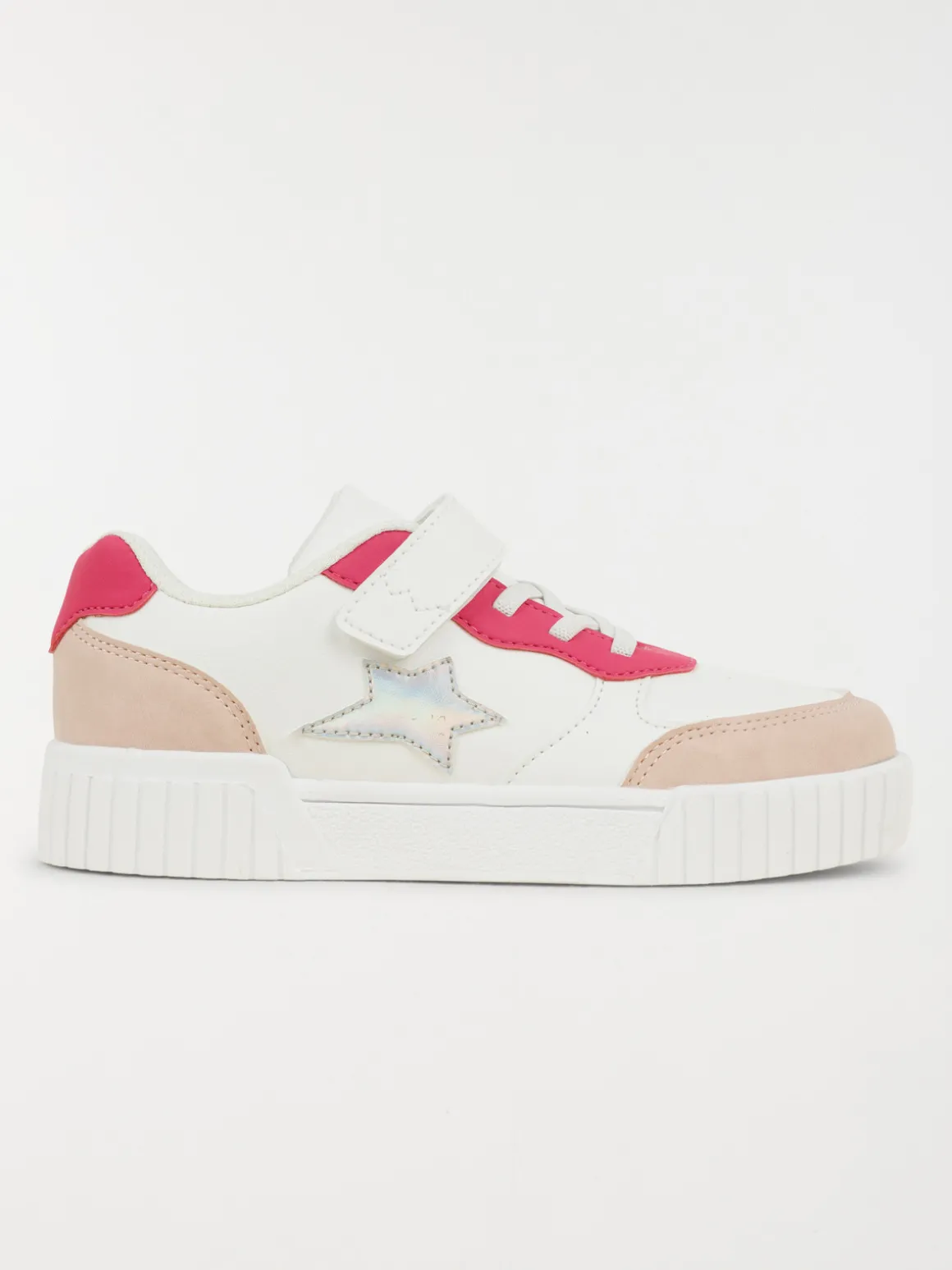 Baskets blanches étoile fille (31-36)