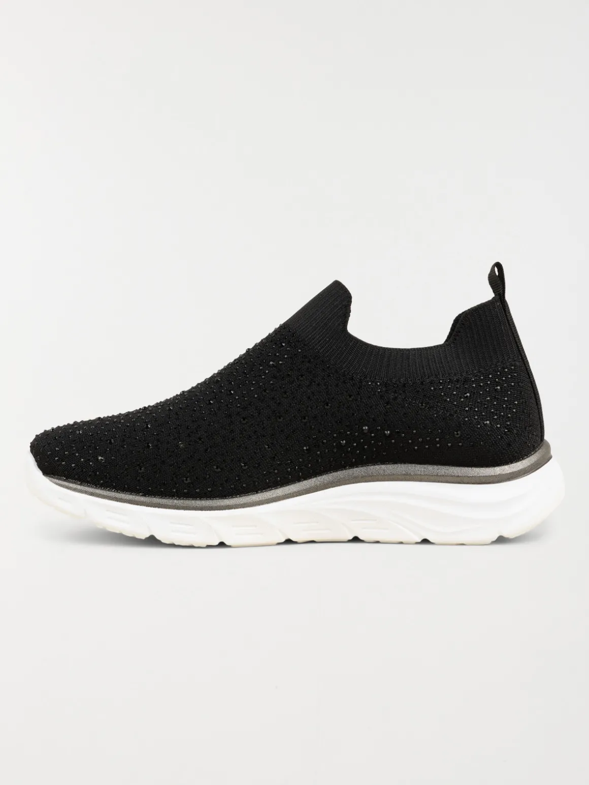 Baskets chaussettes strass femme (36-41)