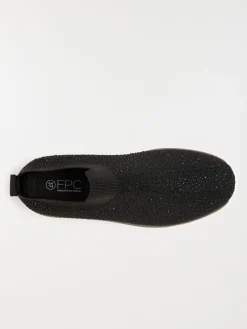 Baskets chaussettes strass femme (36-41)