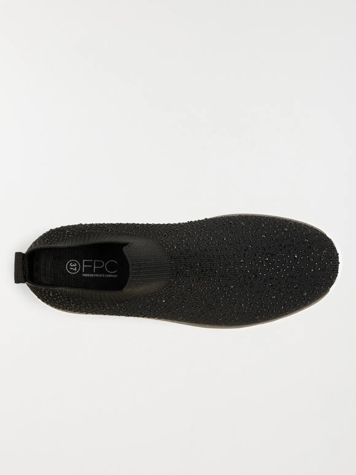Baskets chaussettes strass femme (36-41)