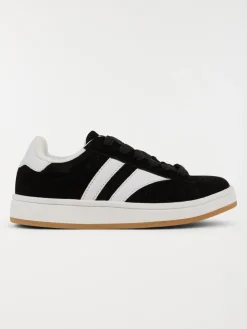 Baskets coloris noir garçon (31-39)