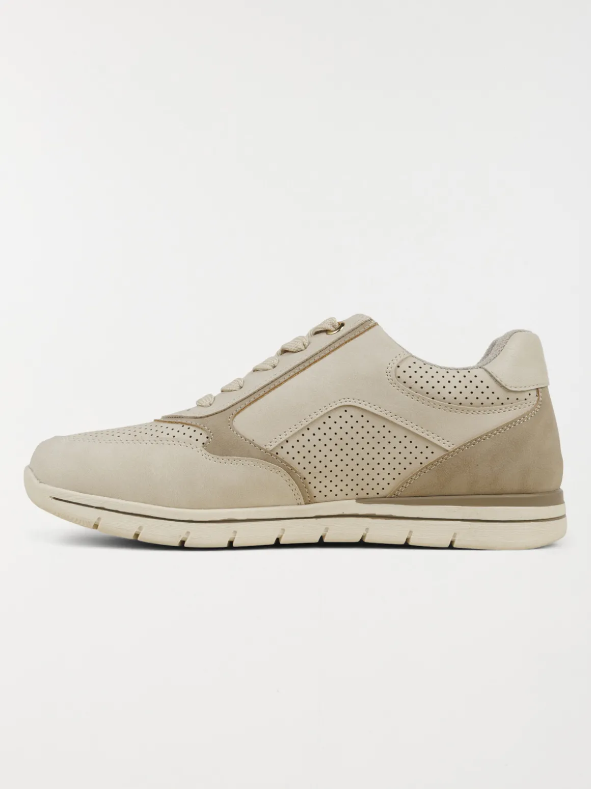 Baskets confort femme beige (36-41)