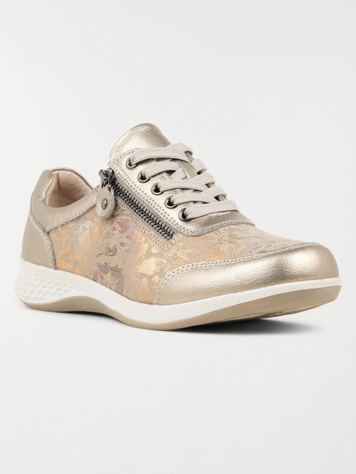 Baskets confort femme bronze (36-41)