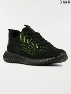 Baskets de sport noires garçon (31-39)