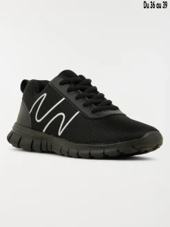 Baskets de sport noires garçon (31-39)
