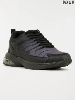 Baskets de sport noires garçon (31-39)