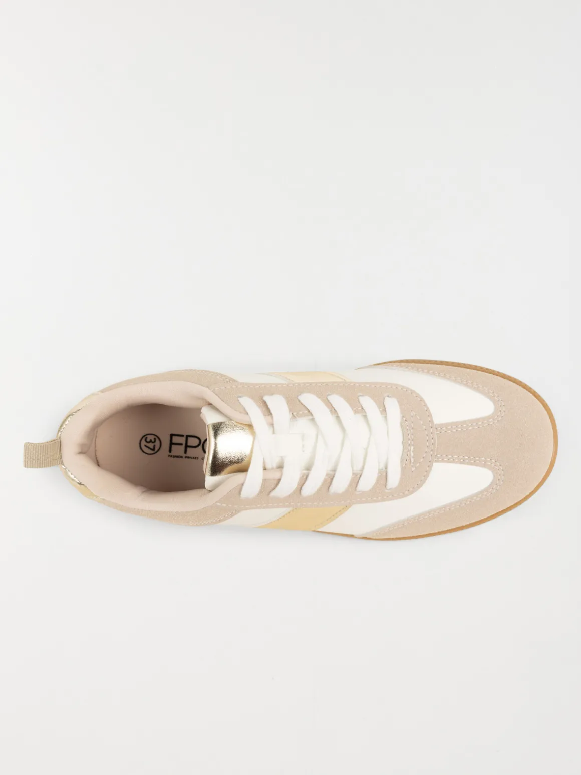 Baskets détails dorés femme (36-41)