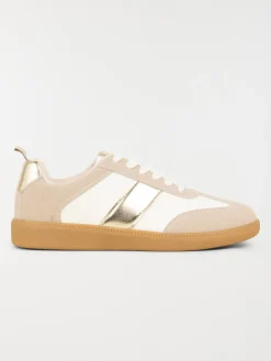 Baskets détails dorés femme (36-41)