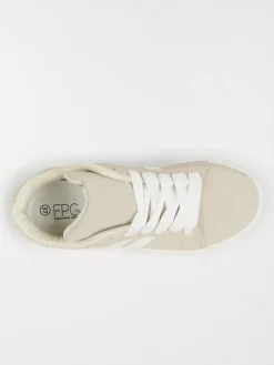 Baskets femme à lacet beige (36-41)