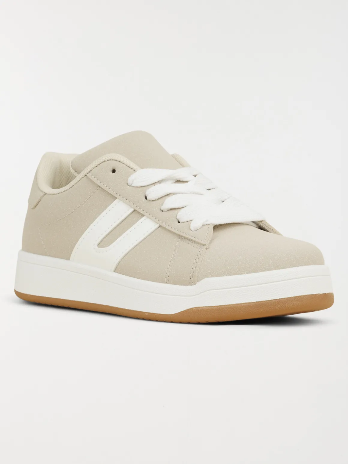 Baskets femme à lacet beige (36-41)