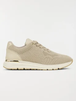 Baskets femme beige irisé (36-41)