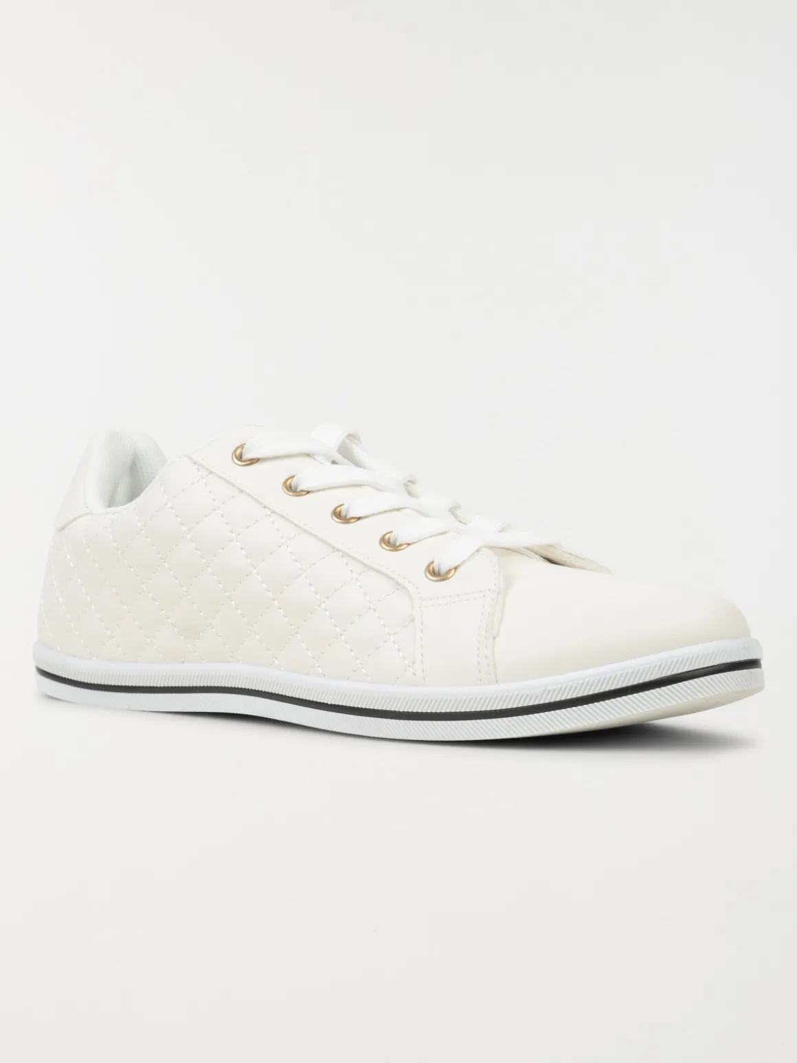 Baskets femme blanches à lacet (36-41)