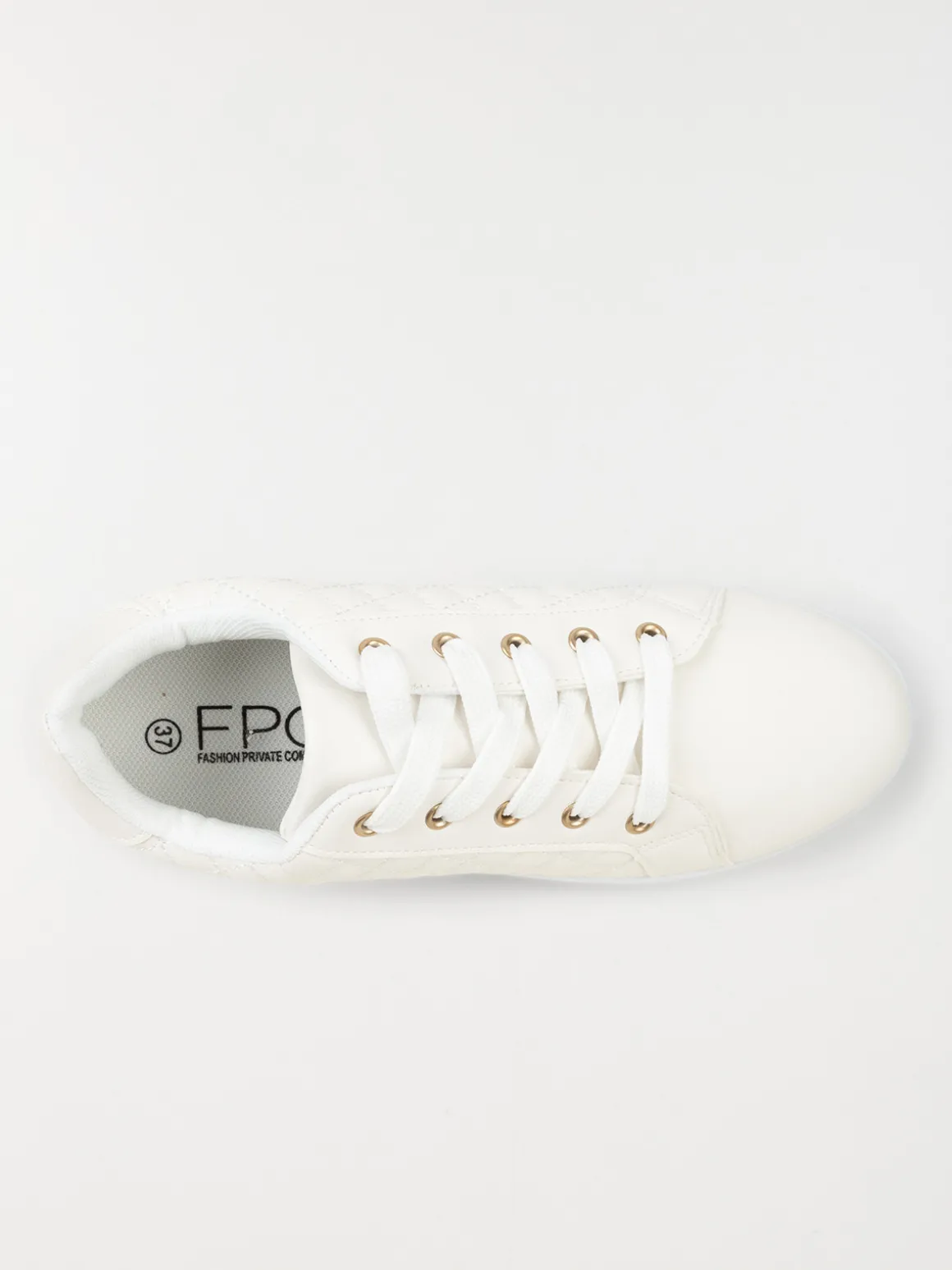 Baskets femme blanches à lacet (36-41)