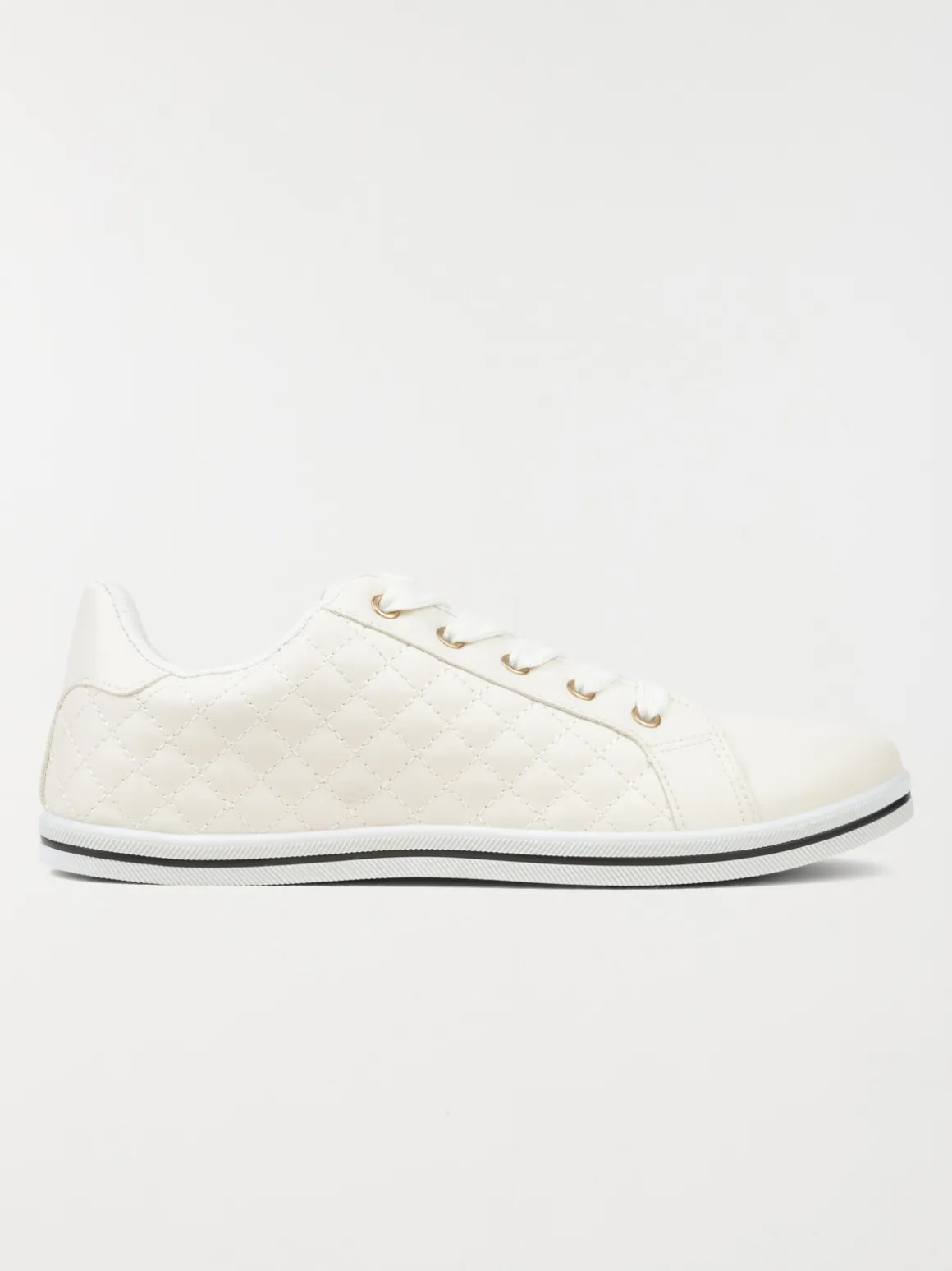 Baskets femme blanches à lacet (36-41)