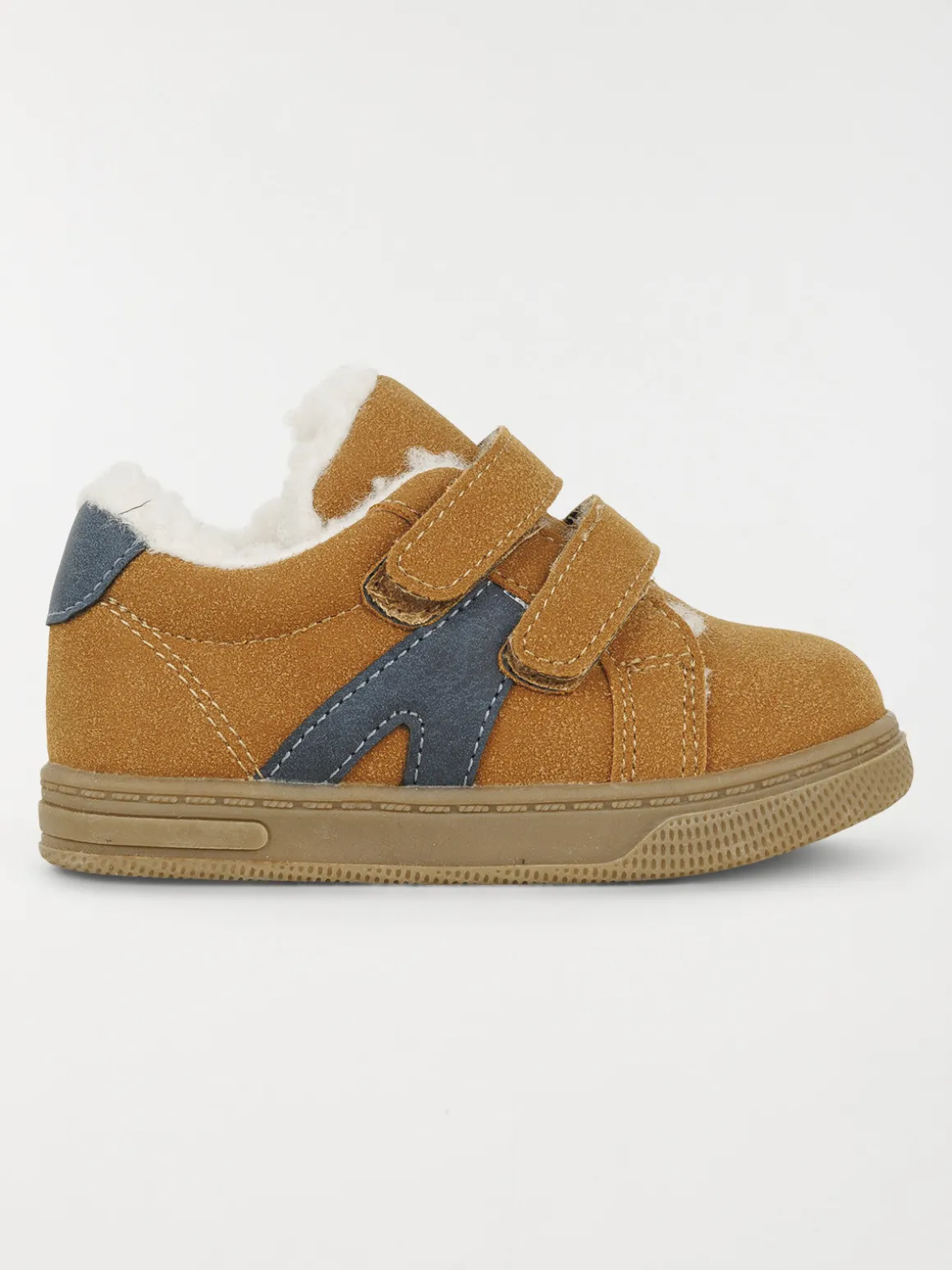Baskets fourrées camel garçon (19-23)