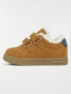 Baskets fourrées camel garçon (19-23)