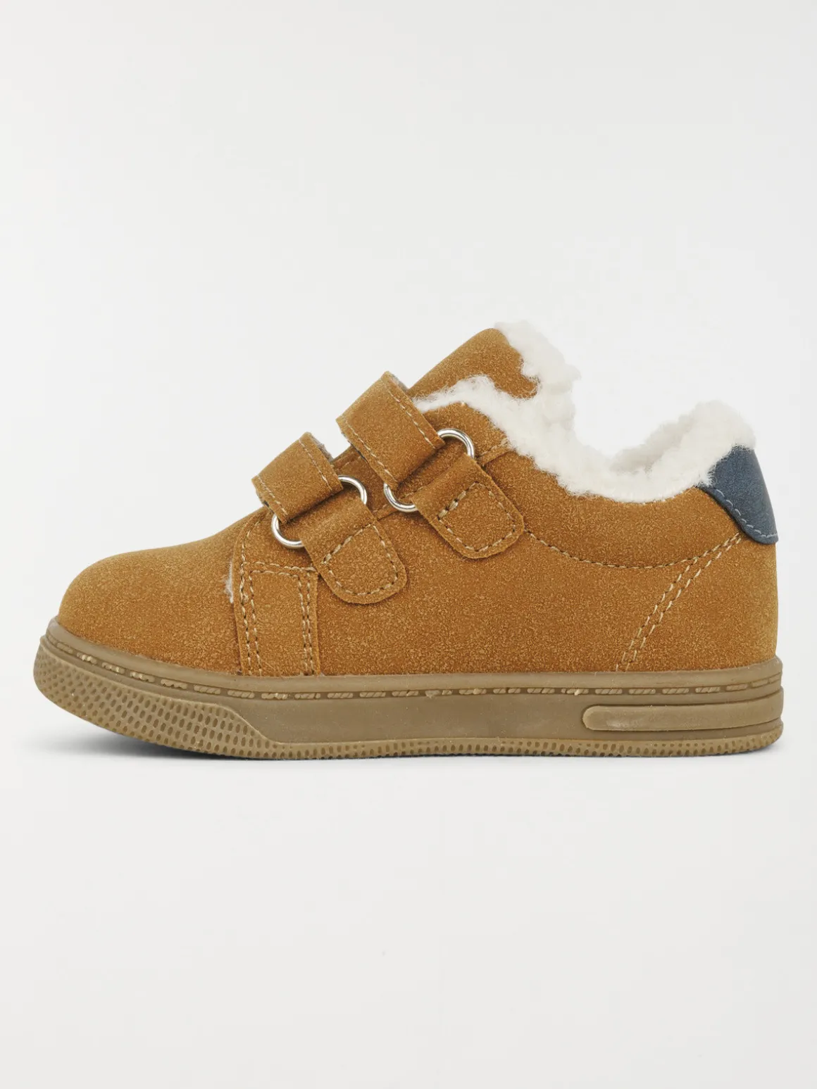 Baskets fourrées camel garçon (19-23)