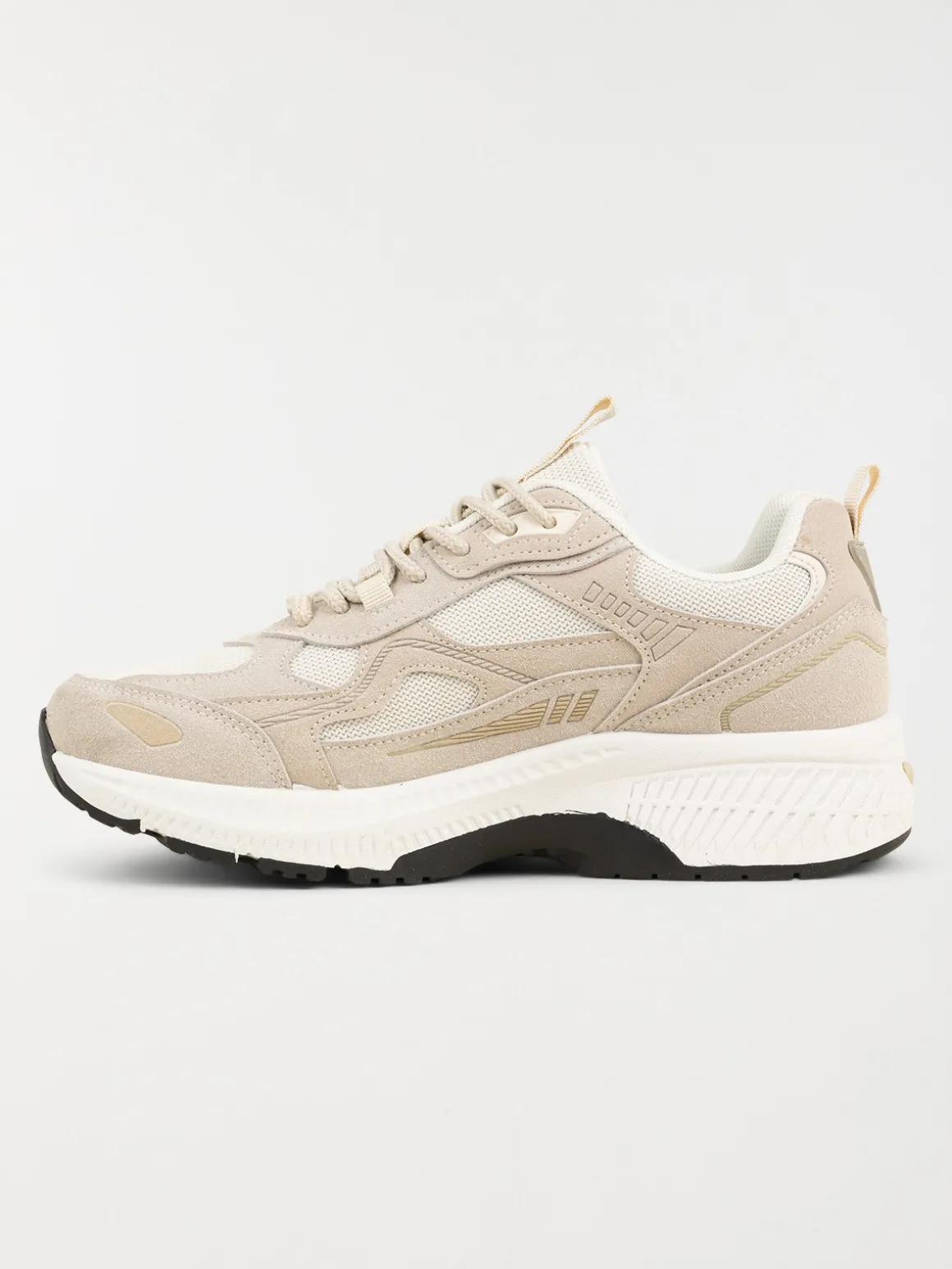 Baskets lacets femme beige (36-41)