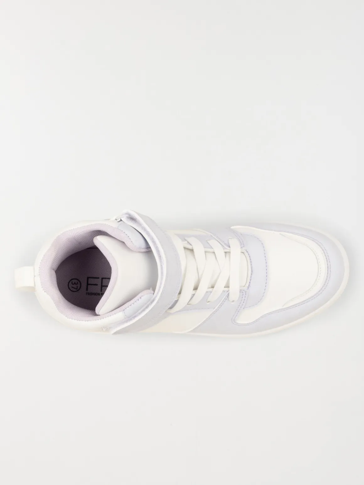 Baskets montantes blanches femme (36-41)
