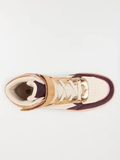 Baskets montantes coeur fille (31-37)