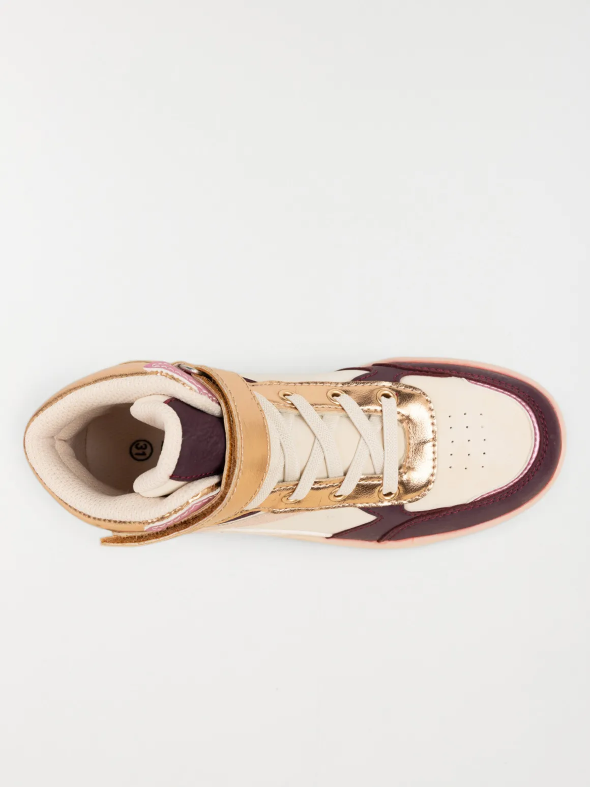 Baskets montantes coeur fille (31-37)