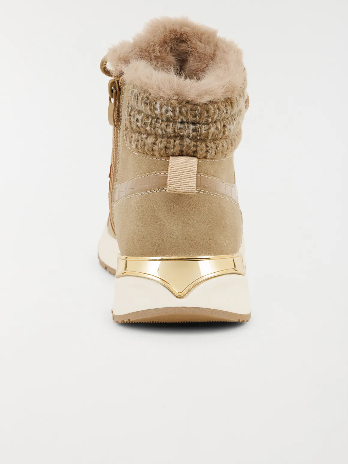 Baskets montantes femme beige (36-41)